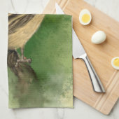 かわいい鳥のキッチンタオル キッチンタオル (四つ折り)