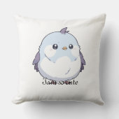 かわいい鳥のクッション - 愛らしいパステルKawaii B クッション (正面)