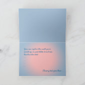 かわいい鳥のクリスマスプレゼント シーズンカード (内部)