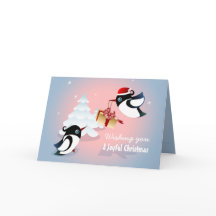 かわいい鳥のクリスマスプレゼント