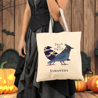 かわいい鳥のコスプレハロウィントリックオアツイート トートバッグ