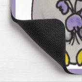 かわいい鳥のスケッチフクロウ マウスパッド (コーナー)