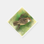 かわいい鳥のナプキン スタンダードカクテルナプキン (角)