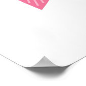 かわいい鳥のバンティング ポスター (角)