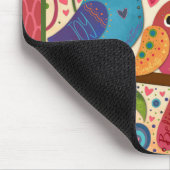 かわいい鳥のフローラピンクが大丈夫引用文 マウスパッド (コーナー)