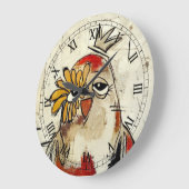かわいい鳥のプリンセスの壁時計！ ラージ壁時計 (傾斜)