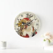 かわいい鳥のプリンセスの壁時計！ ラージ壁時計 (ホーム)