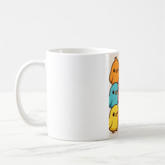 かわいい鳥のマグカップ コーヒーマグカップ (左)