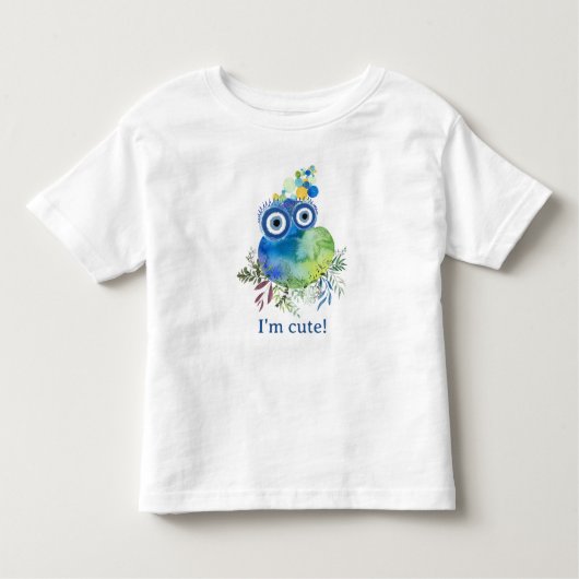 かわいい鳥の仲間たちコレクション トドラーTシャツ (正面)