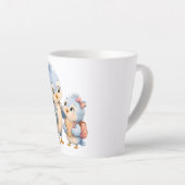 かわいい鳥の兄弟 コーヒーラテマグ カフェラテマグ (右アングル)