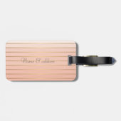 かわいい鳥の姿が可愛ストライプい ラゲッジタグ (裏面横)