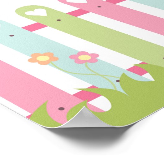 かわいい鳥の巣 ポスター (角)