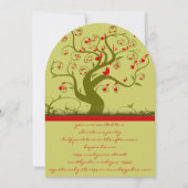 かわいい鳥の渦巻きクリスマスパーティの招待状 招待状 (正面)