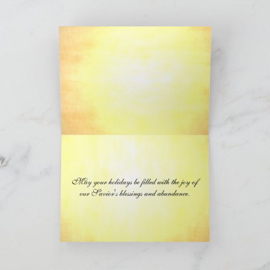 かわいい鳥の渦巻き木の贈り物と招待状 シーズンカード (内部)