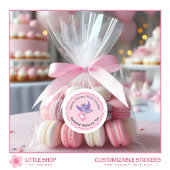 かわいい鳥の特別デリバリーバレンタインデー ラウンドシール