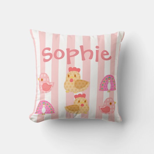 かわいい鳥の甘さ クッション (正面)