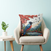 かわいい鳥の紙アート クッション (椅子)