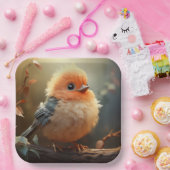 かわいい鳥の紙プレート ペーパープレート (パーティー)