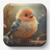 かわいい鳥の紙プレート ペーパープレート (正面)