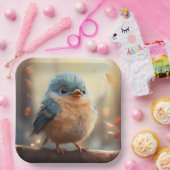 かわいい鳥の紙プレート ペーパープレート (パーティー)