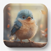 かわいい鳥の紙プレート ペーパープレート (正面)