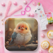 かわいい鳥の紙プレート ペーパープレート (パーティー)