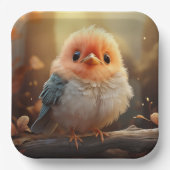 かわいい鳥の紙プレート ペーパープレート (正面)