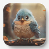 かわいい鳥の紙プレート ペーパープレート (正面)