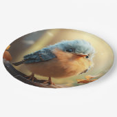 かわいい鳥の紙プレート ペーパープレート (アングル)