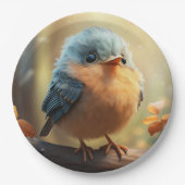 かわいい鳥の紙プレート ペーパープレート (正面)