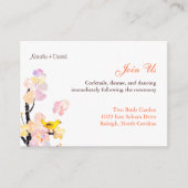 かわいい鳥の結婚披露宴 エンクロージャーカード (正面)