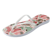 かわいい鳥の背景 ビーチサンダル (アングル)