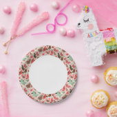 かわいい鳥の背景 ペーパープレート (パーティー)