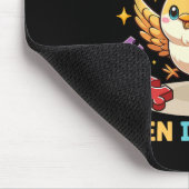 かわいい鳥の自閉症を意識して幸せになるとフラピーになる マウスパッド (コーナー)