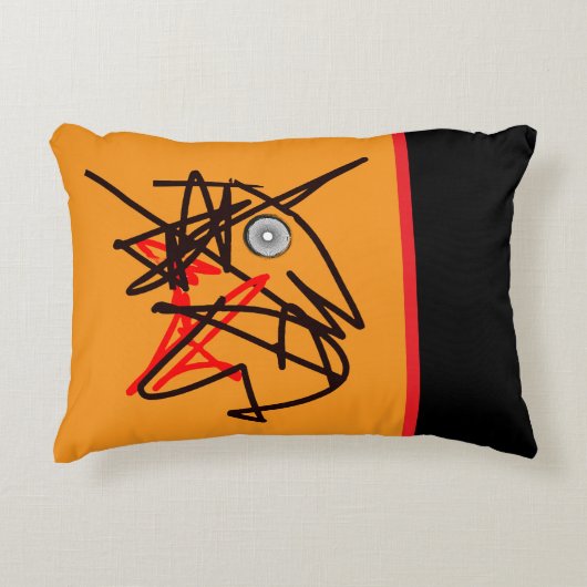 かわいい鳥の装飾用クッション! アクセントクッション (正面)