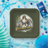 かわいい鳥の観察パーティー ペーパープレート (パーティー)