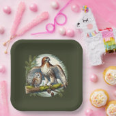 かわいい鳥の観察パーティー ペーパープレート (パーティー)