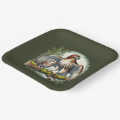 かわいい鳥の観察パーティー ペーパープレート (傾斜あり)