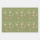 かわいい鳥の赤ちゃんシャワー ラッピングペーパーシート (正面2)