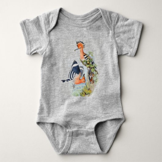 かわいい鳥の赤ちゃん用ボディスーツ ベビーボディスーツ (正面)