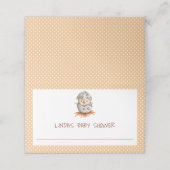 かわいい鳥の赤男女兼用ちゃんシャワー プレイスカード (外部開封)