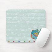 かわいい鳥の飛行および歌うこと マウスパッド (マウス)