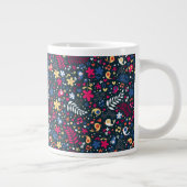 かわいい鳥や花柄 ジャンボコーヒーマグカップ (右)