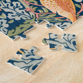 かわいい鳥イチゴ泥棒ヴィンテージアート ジグソーパズル (側面)