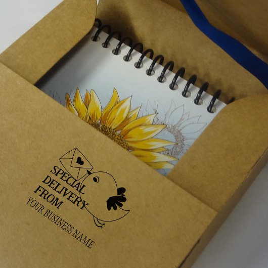 かわいい鳥カスタムのビジネス包装 ラバースタンプ