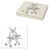 かわいい鳥カスタムの愛で手作り大 ラバースタンプ (押印)