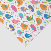 かわいい鳥カラフルのツイート 薄葉紙 (詳細)