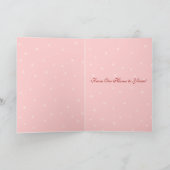 かわいい鳥ダマスクスワールツリースターハッピーホリデー シーズンカード (内部)