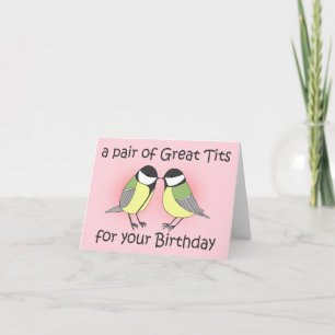 かわいい鳥プンジョーク気のあるそぶりをしたメンズおもしろい誕生日 カード