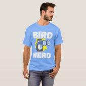 かわいい鳥好きの少年 バードウォッチング Tシャツ (正面フル)